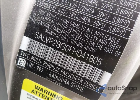 2015 Land Rover Range Rover Evoque Pure from USA, damaged, VIN SALVP2BG0FH041805